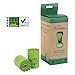 EcoPettie Dog Poop Bag Compostable | Poop Bags for Dogs Biodegradable | Doggie Bags for Poop Green (80 Bags, 8 Rolls)