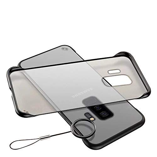 A rtistque Frameless case for Samsung Galaxy S9 Plus Slim Translucent Matte Texture Design Hard PC Back Cover Shock Bump