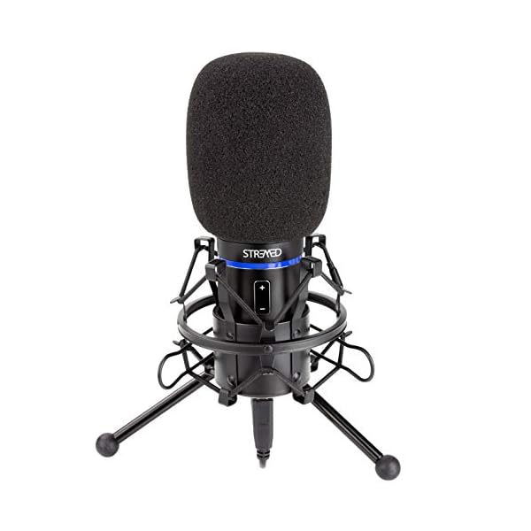 STRMD USB Microphone (Cardioid), Pop Up Green Screen, Shock Mount, Tripod Mic Stand, Scissor Mic Stand, Pop Filter… – Bild 3