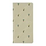 Hobonichi Techo Weeks - Bow & Tie: Cactus (Japanese/Wallet-Size/Jan 2019 Start)