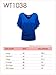 LL WT1038 Women's Versatile Casual Short Sleeve Dolman Top – Loose Fit V-Neck T-Shirt M Black