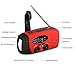 [New Version] EIVOTOR Emergency Hand Crank Self Powered Portable AM/FM NOAA Solar Weather Radio LED Flashlight, 1000mAh Power Bank Camping Outdoor Sports (NOAA)