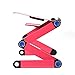 Laptop Stand for Bed and Sofa, Cozy Portable Lap Desk Adjustable Laptop Table Stand Up/Sitting with Dual CPU Cooling Fans and Mouse Pad (Rose Red)thumb 3
