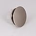 ELITE Solid Brass Brushed Nickel Umbrella Style Overflow Cap for Ceramic Sinks