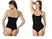 Women's Rich Cotton Blend Thin Strap Thong Bodysuits (Medium, Black)