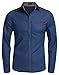 Coofandy Men's Casual Dress Shirt Button Down Shirts,Type 01 - Sky Blue,XX-Large