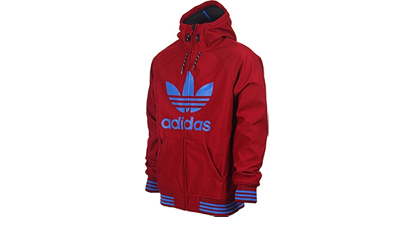 adidas - Chaqueta - para Hombre Rojo Granate Talla:Large : Amazon.es: Ropa
