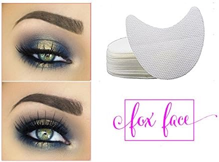 Fox Face BEST Eyeshadow Shields 50 count, EASY to use and remove to prevent eyeshadow fallout, and create a perfect eyeshadow edge. Time-saving, ULTIMATE multi-tasking beauty tool, NO MESS!