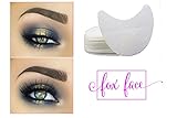Fox Face BEST Eyeshadow Shields 50 count, EASY to use and remove to prevent eyeshadow fallout, and create a perfect eyeshadow edge. Time-saving, ULTIMATE multi-tasking beauty tool, NO MESS!