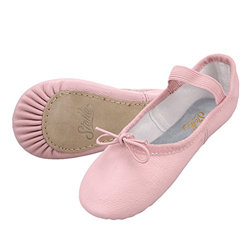 Stelle girls premium leather ballet shoes slippers for kids toddl…