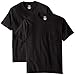 Hanes Men's Beefy Short Sleeve Pocket Tee Value Pack (2-Pack), Black, 3X-Large