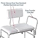 Carex Deluxe Padded Tub Transfer Bench - Shower Chair Transfer Bench with Height Adjustable Legs - Convertible to Right or Left Hand Entry