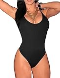 Ninimour-Women Hollow Out Neck Playsuit Club Romper Black S