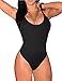 Ninimour-Women Hollow Out Neck Playsuit Club Romper Black S