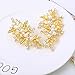 Yean Leaf Wedding Leaf Hair Clip Hair Accessories Flower Bridal Hair Pins Set for Women and Girls (Set of 2) (Gold)