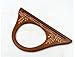 Ownstyle Hollow Out Carve Patterns Wood Purse Handle 2 Pcs