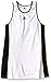 adidas Girls Tennis Court Tank Top, White/Black, Small