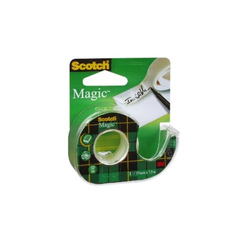 Scotch Magic Matte Tape - 12 Rolls & Dispensers - 19mm x 7.5m