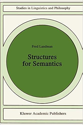 Amazon Com Structures For Semantics Studies In Linguistics And Philosophy 45 9780792312406 Landman Fred Books