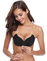 Sujetador invisible Alupper Sujetador sin tirantes Sujetador autoadhesivo sin respaldo Sujetador push up de silicona para dama