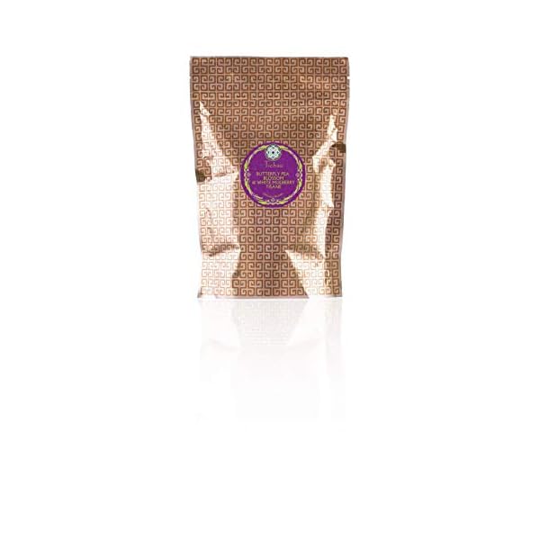 TICHAA Bio-Kräutertee Nachfüllpackung - Schmetterlingsblüte (Blauer Tee) & Blätter der Weissen Maulbeere, 135g.