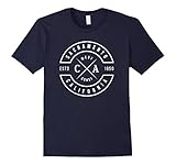 Mens Sacramento California T Shirt Vintage Emblem Souvenirs Small Navy