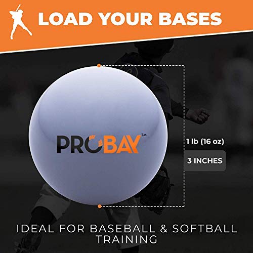 PROBAY Weighted Baseballs for Strength, Hitting, Pitching & Throwing