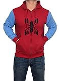Spider Man Homecoming 2017 Hoodie - Mens Adult Full Sleeves Costume Hoodie by Miracle (Medium)