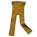 Birdfly Toddler Baby Basic Ribbed Leggings Footless Tights Kids Little Girls Dress Bottom Pants(0-1T, Yellow)
