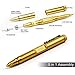 Lifine Tactical Pen 5-in-1 Self Defense Multitool Pen for Personal Protection with Ballpoint Pen, Both End Screwdrivers, Glass Breaker, Bottle Opener, SIM Card Needle (Gold) …