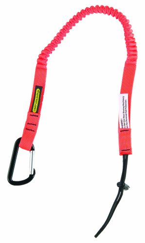 Gear Keeper TL1-3014 3/4" Super Coil Personal Tool Tether/Lanyard with Aluminum Carabiner and Fixed Lanyard, 25" - 47" Length