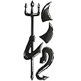 2 Set Black Devil Style Stickers Demon Decals Decoration for Car Logo