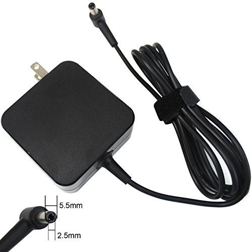 Baturu 65W AC Charger for Asus X551 X551CA X551M X551MA X551MAV X550C X550CA X550LA X550ZA X550LN X552LAV X555L X555LA X751MA Q501LA Q502L Q502LA TP500L ADP-65DW B pa-1650-78 - 12 Months Warranty