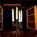 12 Pcs Battery Operated Led Flameless Floating Candles Lights With Timer For Party Decor,Window Candlesticks,Electric Fake Taper Candle For Halloween/Christmas/Thanksgiving/Birthday/Church Decorations