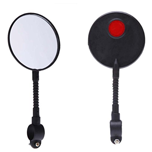 Witspace Adjustable Bicycle Handlebar Flexible Rear Back View Bike Rearview Mirror