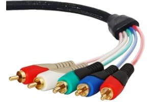 Mediabridge Component Video Cables with Audio (6 Feet) - Gold Plated RCA to RCA - Supports 1080i