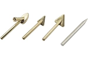 ZYAMY 4PCS Plastic Soldering Tip Triangle Smoothing Tip Soldering Iron Tip Copper Tip with Hole Soldering Rod Heating Smoothing Repair Tool For Fuel Tank Car Bumper Dashboard Kayak Repair
