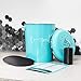 Compost Tumbler, Teal Kitchen Compost Bin Countertop, Indoor Compost Bin Kitchen, Compost Bucket Kitchen, Compost Bins, Compost Caddy, Counter Food Composter for Kitchen, Turquoise Compost Pail