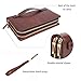 Teemzone Men Genuine Leather Clutch Bag RFID Blocking Large Zip Clutch Wallet