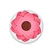 MelonBoat Lotus Cotton Swab Holder, Cotton Swab Dispenser, Qtip Holder, Q tip Holder, Q-tip Holder, Small Q-tips Toothpicks Storage Organizer, Red