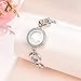 EVERLEAD Charm Waterproof Stainless Steel Glass Living Floating Locket Bracelet Screw Locket Bracelet