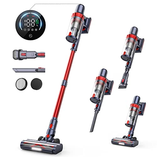 HONITURE Cordless Vacuum Cleaner, 400W 33Kpa Stick Vacuum Cordless With