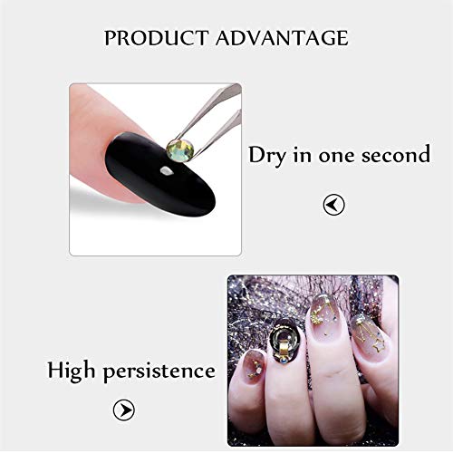 5 Pcs Adhesive Nail Glue for Rhinestones Nail Stickers False Tips Manicure Nail Art Tool
