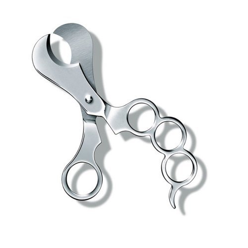 Hula Girl Cigar Cutter Scissor Style Opens Wide Perfect Cut Three