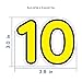 StikArt Number Decals for Preschool, Pre-K and Kindergarten Classrooms, 0-10, 3-inches H (11 Numbers)