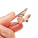 Bright Creations Decorative Rose Gold Binder Clips - 0.75 in, 100 Pack - Mini Clips for Files & Documents - Gold Desk Accessories & Office Decor