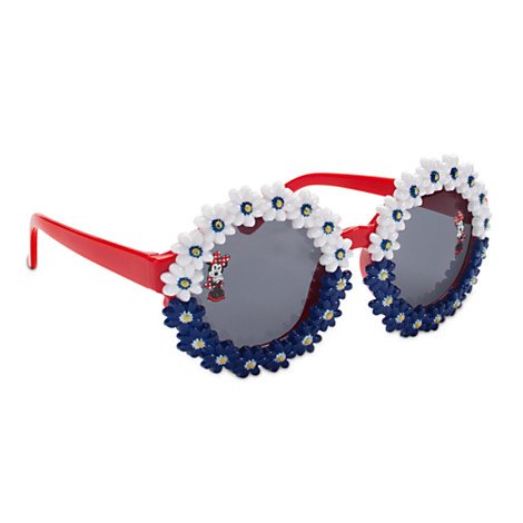 Minnie Mouse Red White and Blue Floral Sunglasses for Girls