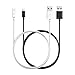 [Apple MFi Certified] [2-Pack] Anker 3ft / 0.9m Premium Lightning to USB Cable with Ultra Compact Connector Head for iPhone, iPod and iPad (White and Black)