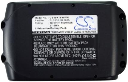 18.0V Battery for Makita XRV02 XRV02Z XSC01Z 194204-5 + Pathusion Pry Tool