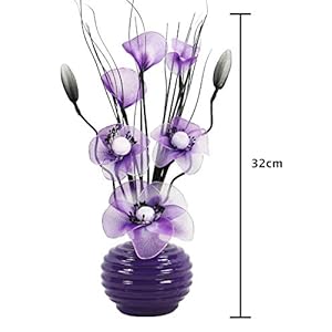 Flourish – Jarrón pequeño 723217- 813 con Cadbury Morado y Blanco